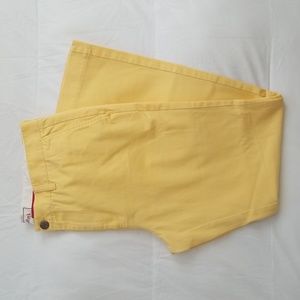 Stafford, Mens Slacks, Yellow Sz:36x32